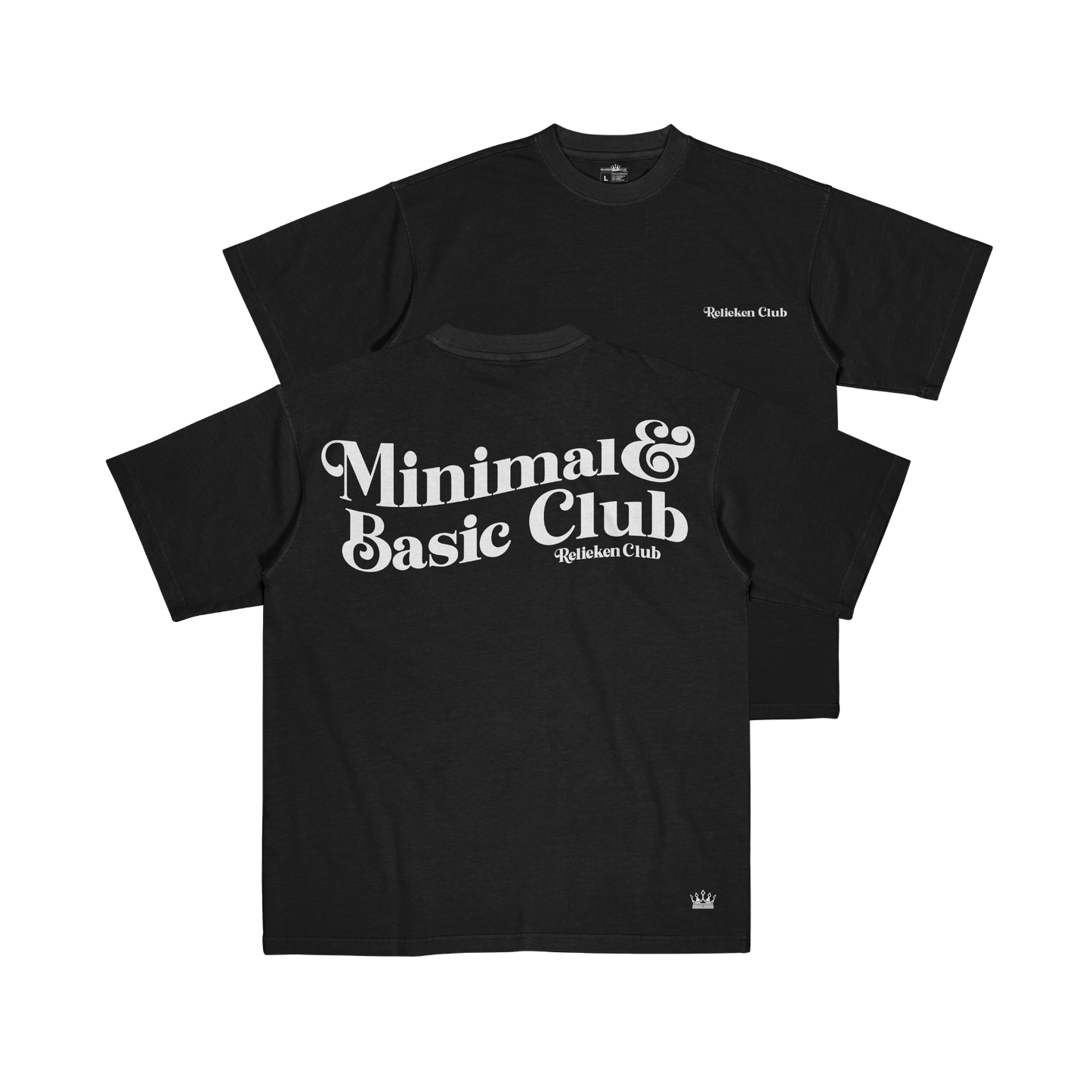 Relieken T-Shirt Minimal & Basic Negro - Relieken Club