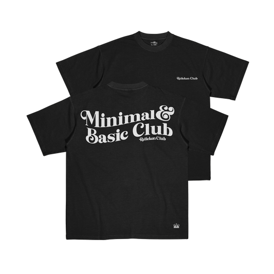 Relieken T-Shirt Minimal & Basic Negro - Relieken Club